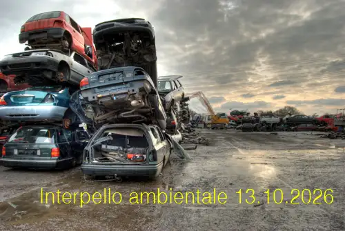 Interpello ambientale 13.10.2026 / Gestione dispositivi airbag nelle operazioni di messa in sicurezza dei VFU